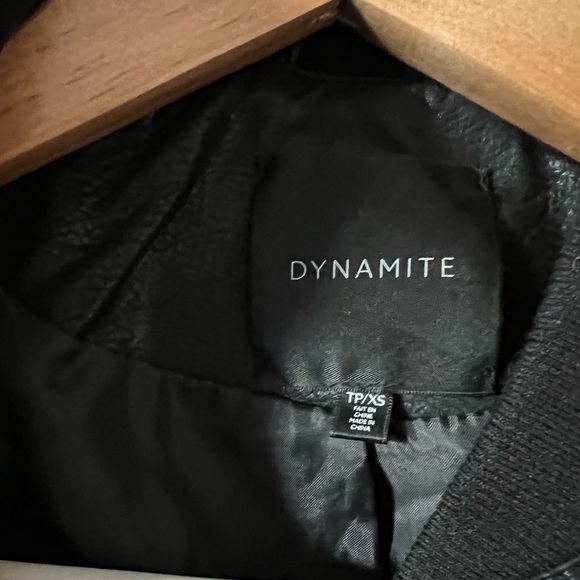Dynamite Faux Leather Bomber - Picture 4 of 4